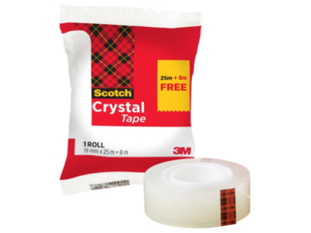 Scotch Ruban adhésif Crystal, transparent, pack économique