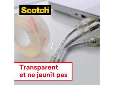 Scotch Ruban adhésif Crystal, transparent, pack économique