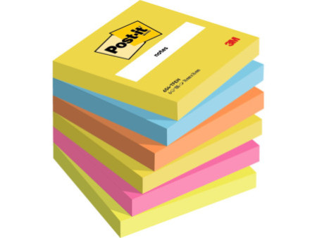 Post-it Bloc-note adhésif, 76 x 76 mm, jaune pastel