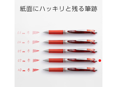Pentel Stylo roller encre gel Energel BL77, rouge