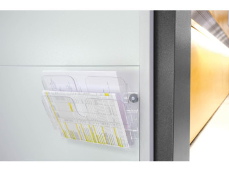DURABLE Porte-brochures mural 'FLEXIPLUS 2' magnétique, A4