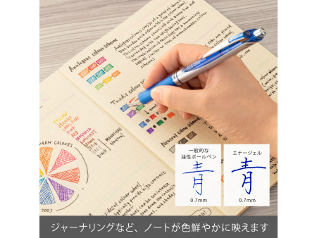 Pentel Stylo roller encre gel Energel BL77, bleu