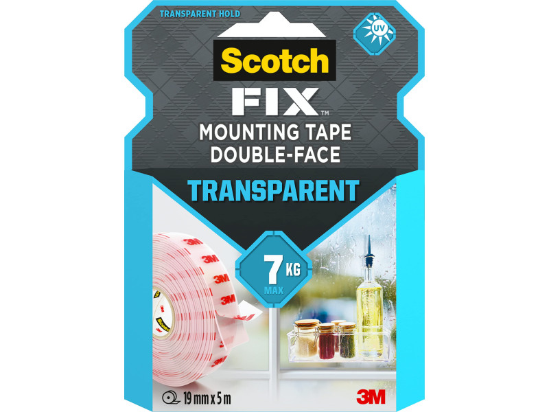 3M Ruban adhésif de fixation Scotch-Fix transparent