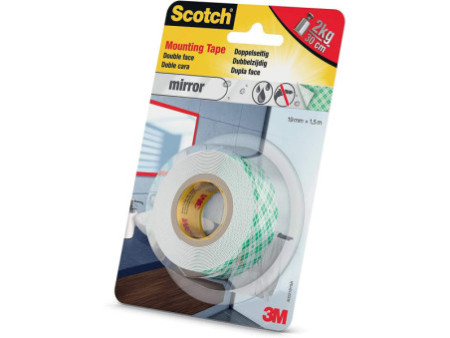 3M Ruban adhésif de fixation Scotch-Fix pour miroir, blanc