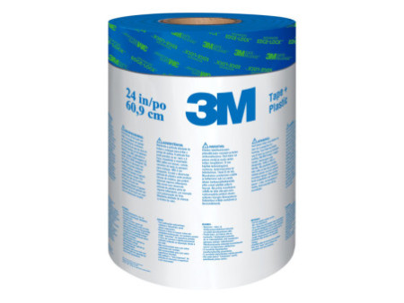 3M ScotchBlue Film de protection avec ruban pour peinture, S