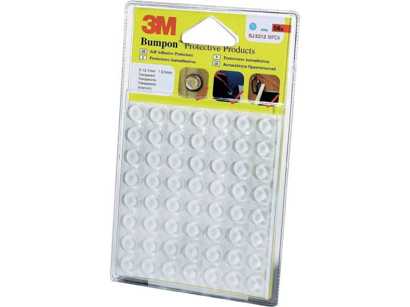 3M Bumpon Pastilles anti-bruit/anti-glisse, rond, 12,7 mm