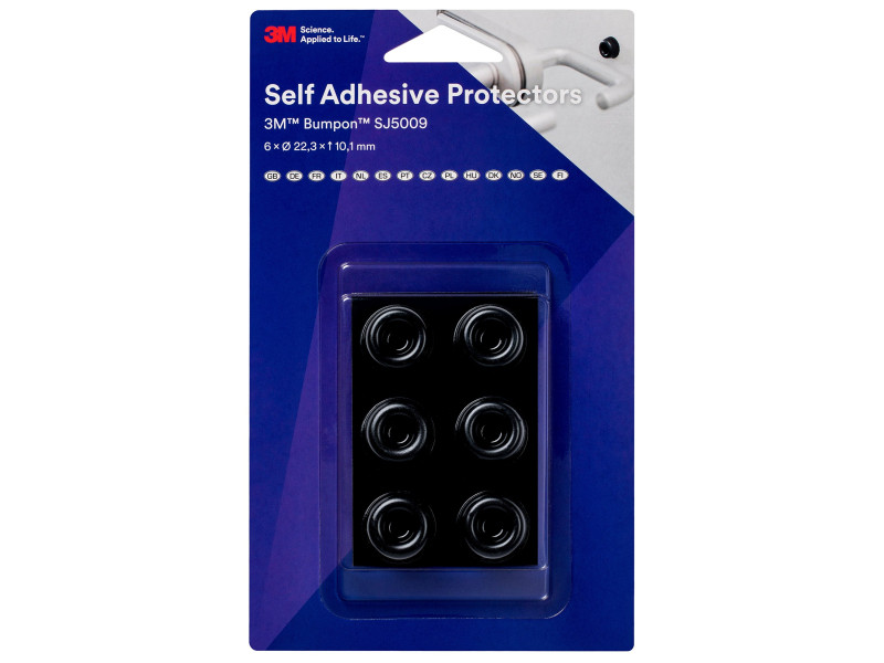 3M Bumpon Pastilles anti-bruit/anti-glisse, rond, 22,3 mm
