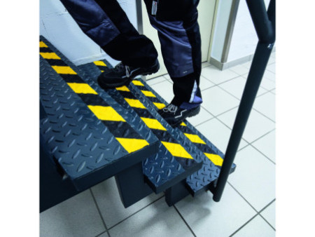 DURABLE Bande antidérapante DURALINE GRIP+, jaune/noir