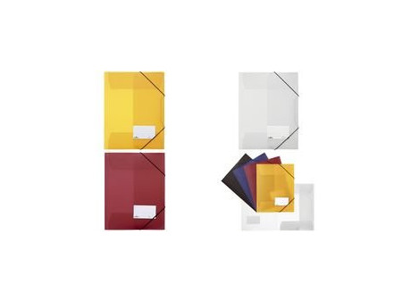 DURABLE Chemise à élastiques, A4, PP, rouge