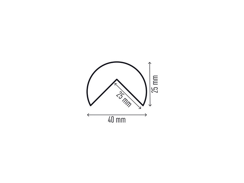 DURABLE Profilé de protection C25R, magnétique, rond