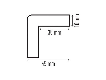 DURABLE Profilé de protection C25R, magnétique, rond