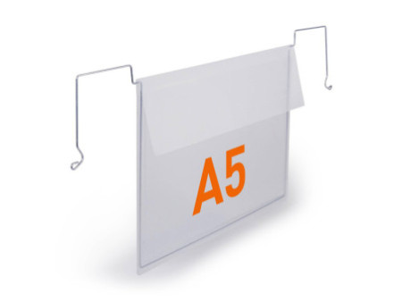 DURABLE Pochette avec support en fil de fer, A5 paysage, PP