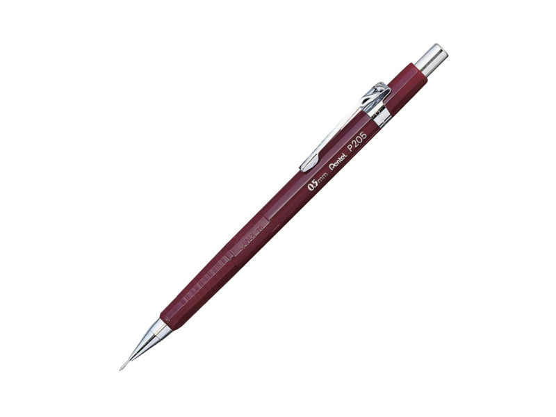 Pentel Porte-mines P 205, diamètre de mines: 0,5 mm, rouge