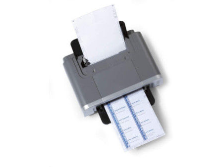 DURABLE Planche d'impression pour badges, 90 x 54 mm, blanc