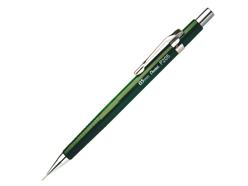 Pentel Porte-mines P205, diamètre de mines: 0,5 mm, vert