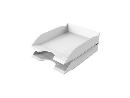 DURABLE Corbeille à courrier BASIC, superposable, blanc