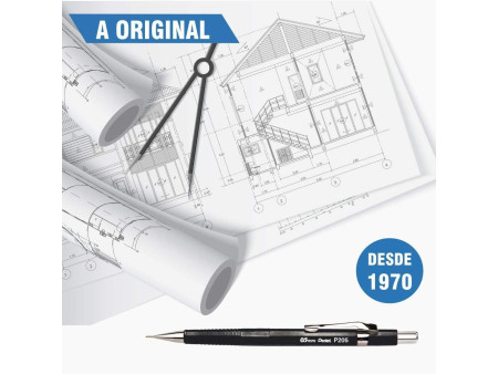 Pentel Porte-mines P205, diamètre de mines: 0,5 mm, vert