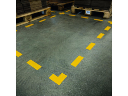 DURABLE Marquage de place, trait, autocollant, jaune