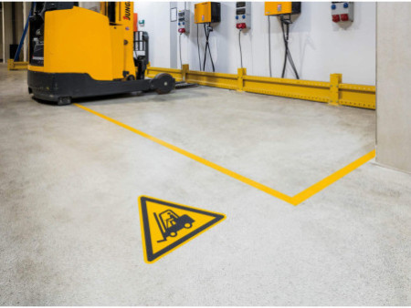 DURABLE Panneau de signalisation 'attention chariots