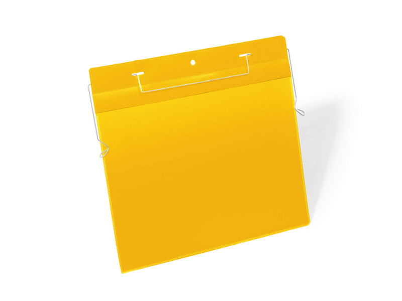 DURABLE Pochette avec fil de suspension, A4 paysage, jaune