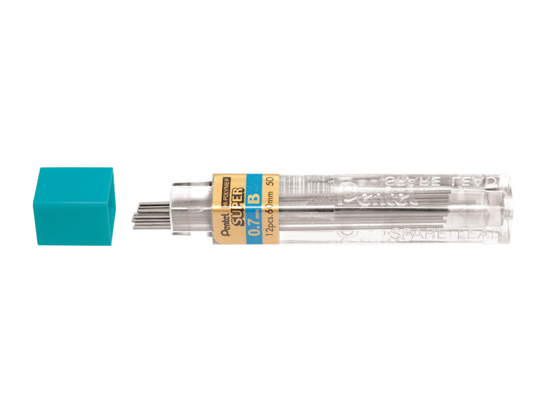Pentel Etui mines HI-POLYMER SUPER, dureté: B