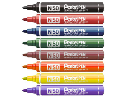 Pentel Marqueur permanent Pentel PEN N50, noir