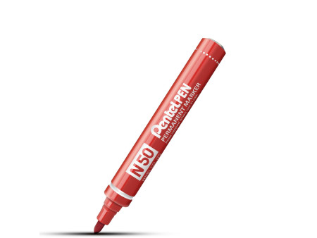 Pentel Marqueur permanent Pentel PEN N50, rouge