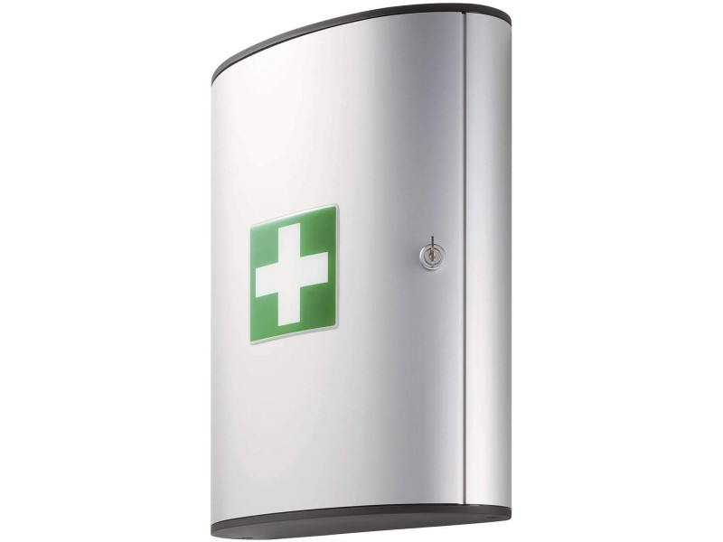 DURABLE FIRST AID SET L, armoire à pharmacie design, argent