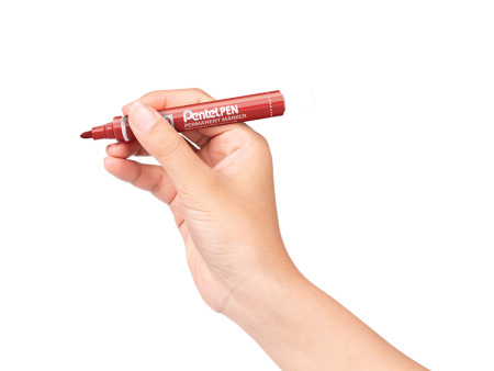 Pentel Marqueur permanent Pentel PEN N50, rouge