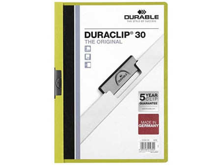 DURABLE Chemise à clip DURACLIP ORIGINAL 30, A4, jaune