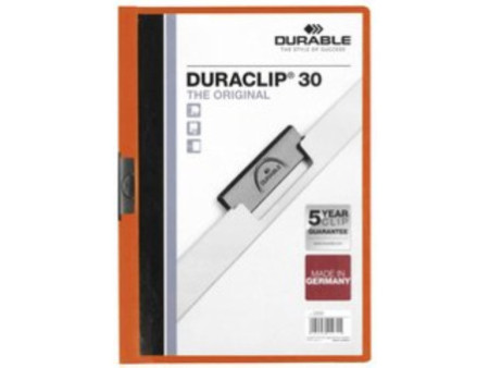 DURABLE Chemise à clip DURACLIP ORIGINAL 30, A4, jaune