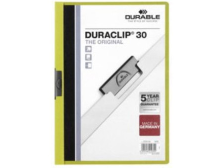 DURABLE Chemise à clip DURACLIP ORIGINAL 30, A4, orange