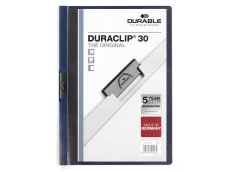 DURABLE Chemise à clip DURACLIP ORIGINAL 30, A4, bleu