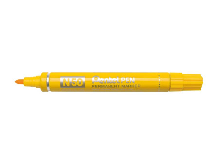 Pentel Marqueur permanent Pentel PEN N50, jaune