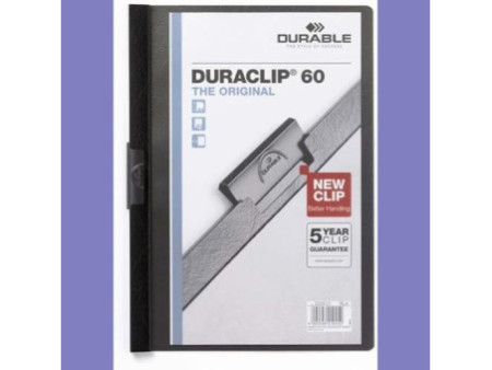 DURABLE Chemise à clip DURACLIP ORIGINAL 60, A4, noir