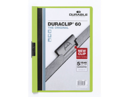 DURABLE DURACLIP ORIGINAL 60 Chemises à pince, A4, vert