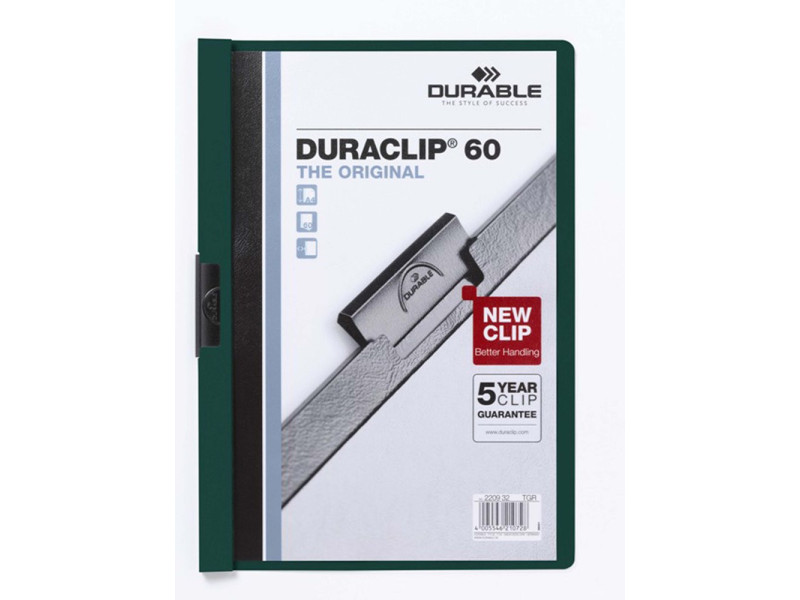 DURABLE DURACLIP ORIGINAL 60 Chemises à pince, A4, pétrole