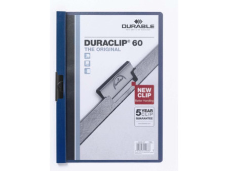 DURABLE Chemise à clip DURACLIP EASY FILE, A4, bleu foncé