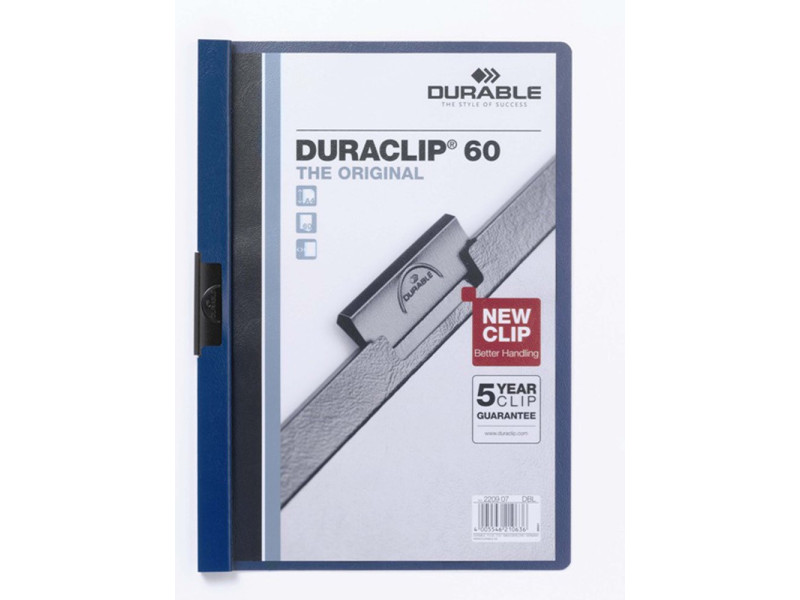 DURABLE Chemise à clip DURACLIP EASY FILE, A4, bleu foncé