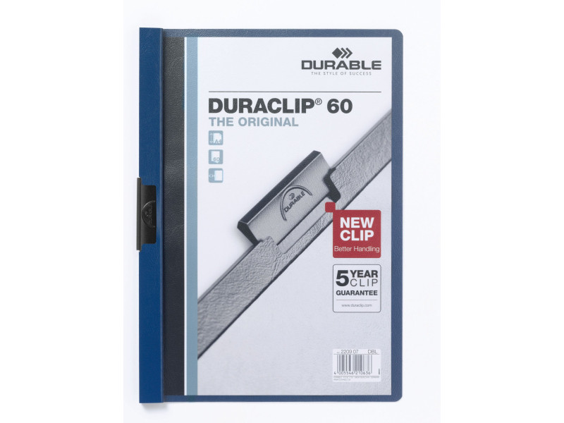 DURABLE Chemise à clip DURACLIP ORIGINAL 60, A4, bleu foncé