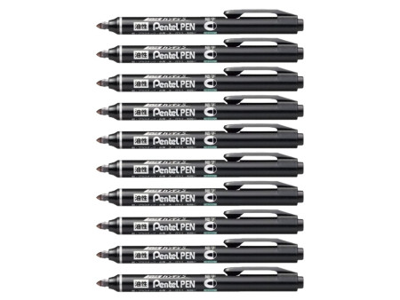 Pentel Marqueur permanent GREEN-LABEL NN50, bleu