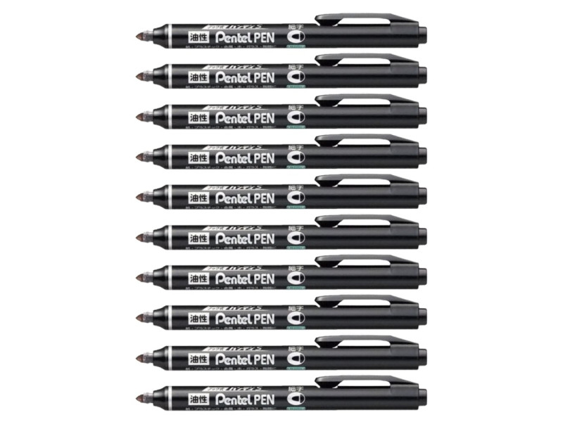 Pentel Marqueur permanent GREEN-LABEL NN50, bleu