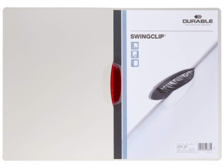 DURABLE Chemise à clip SWINGCLIP, format A4, clip pourpre