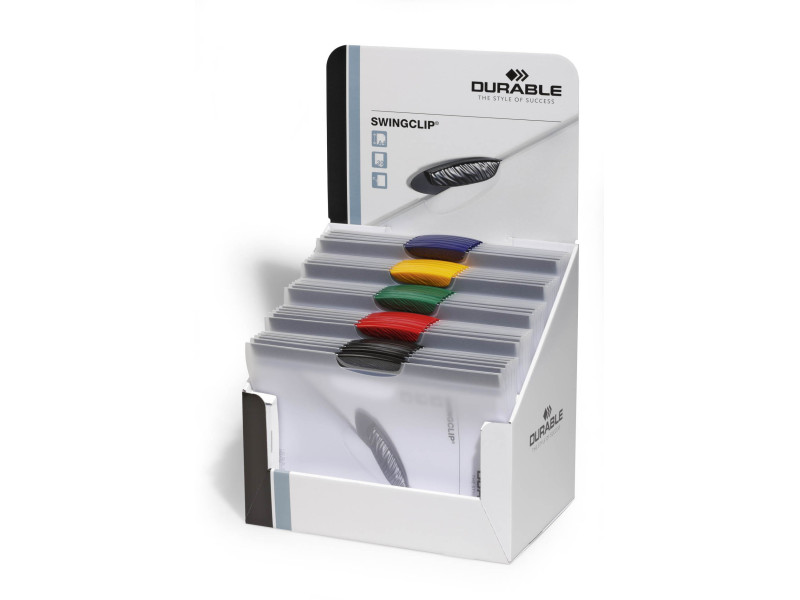 DURABLE Chemise à clip SWINGCLIP, format A4, en présentoir
