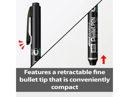Pentel Marqueur permanent GREEN-LABEL NN50, bleu