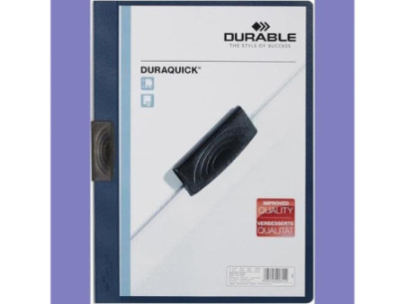DURABLE Chemise à clip DURAQUICK, A4, bleu foncé