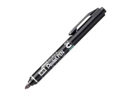 Pentel Marqueur permanent GREEN-LABEL NN50, bleu