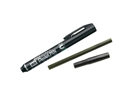 Pentel Marqueur permanent GREEN-LABEL NN50, bleu