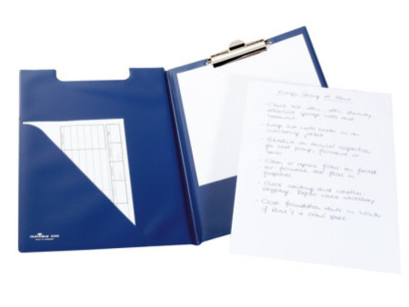DURABLE Porte-bloc, A4, sous film souple, bleu