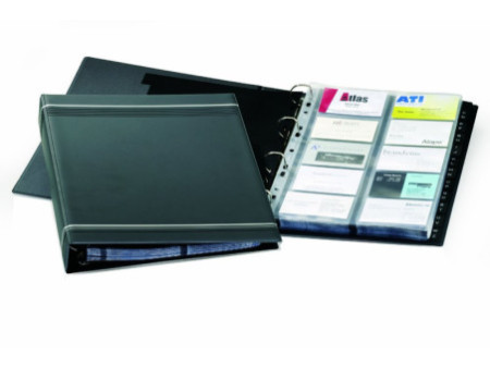 DURABLE Classeur à anneaux pour cartes de visite VISIFIX, A4